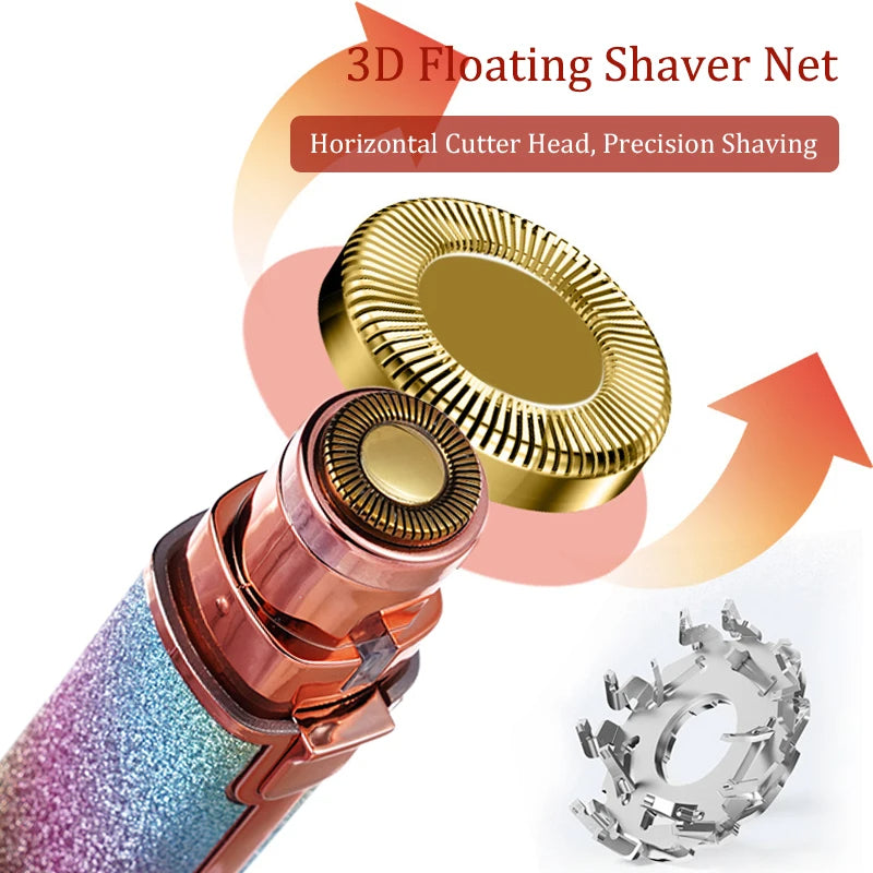 2 in 1 Facial Hair Remover and Eyebrow Trimmer